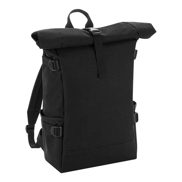 Block roll-top backpack