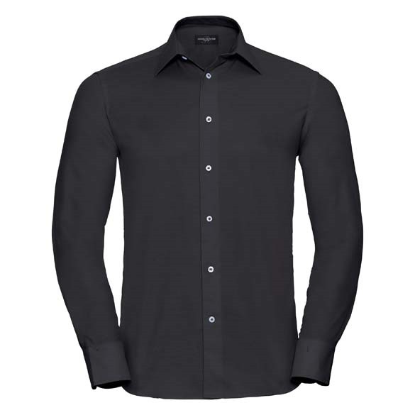 Long sleeve easycare tailored Oxford shirt