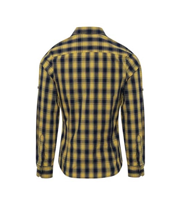 Women&#39;s Mulligan check cotton long sleeve shirt