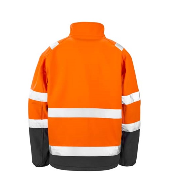 Printable safety softshell jacket