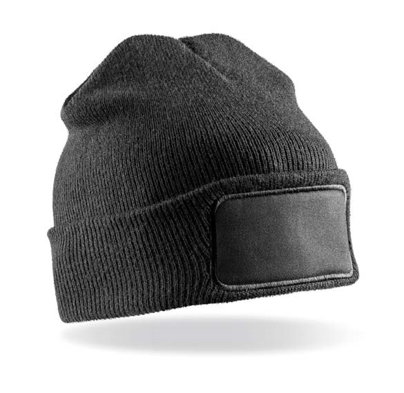 Recycled double knit printers beanie