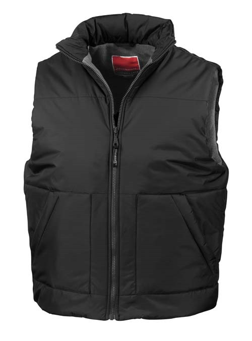 Fleece-lined bodywarmer