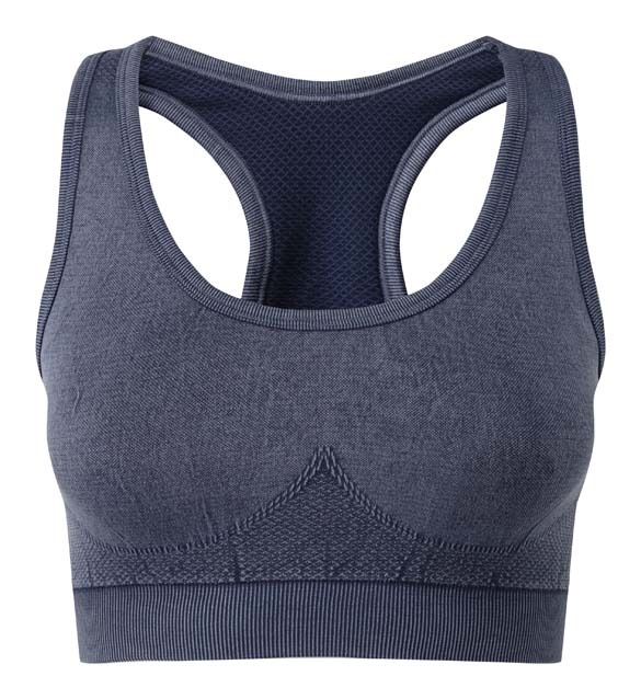 TriDri&#174; seamless &#39;3D fit&#39; multi-sport denim look bra